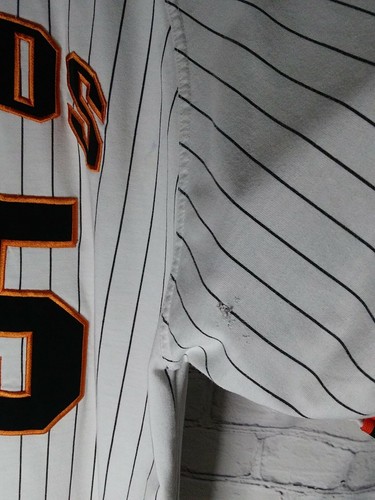 Starter VTG San Fran.Giants Barry Bonds #25 Sewn MLB XL PINSTRIPED Jersey RARE - Picture 5 of 10