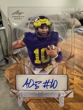 Alex Orji 2024 Leaf Trinity Football Clear Rookie Auto #/99 🔥📈