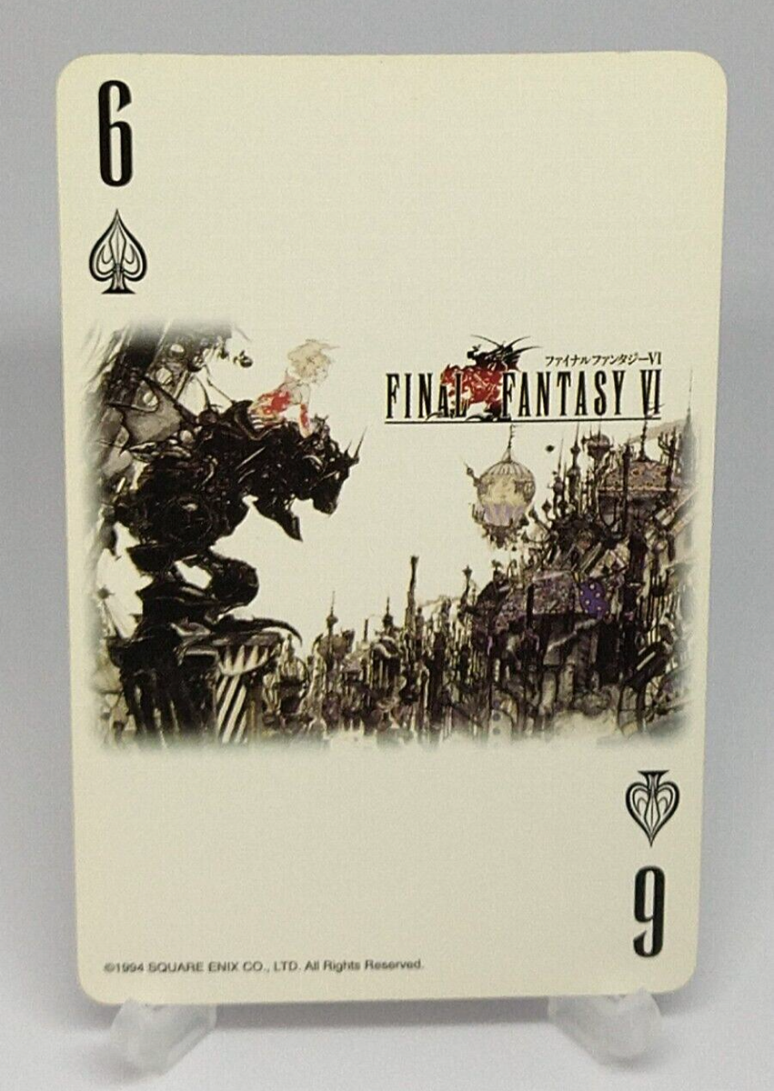 Final Fantasy 25th Anniversary Playing Cards Spade 6 Square Enix