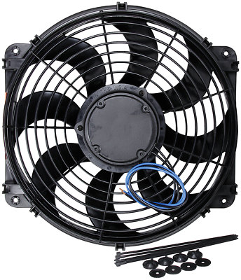 ALLSTAR PERFORMANCE Profi Elektro Ventilator 14in Gebogene Schaufeln