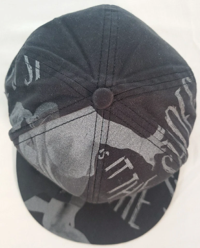 Jordan Is It The Shoes Jumpman Gorra Ajustada Sombrero Hombres 7 1/8 Negro Gris 100% Algodón Foto 4 de 4