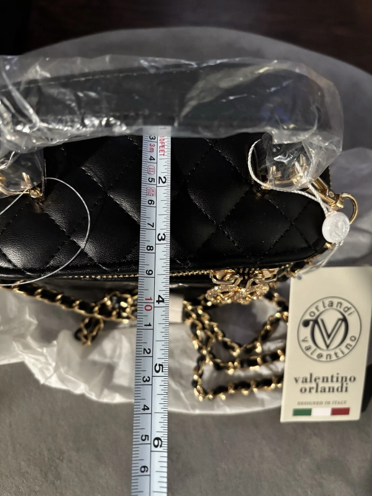 Valentino Orlandi Borsa Vanity Box Manico Superiore Nera Nuova con Etichetta Stile V 3022D