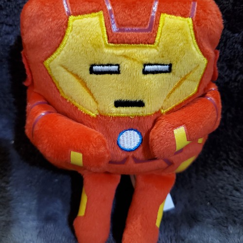 Marvel Avengers Iron Man Clip On Square Plush, 6" - Picture 2 of 8