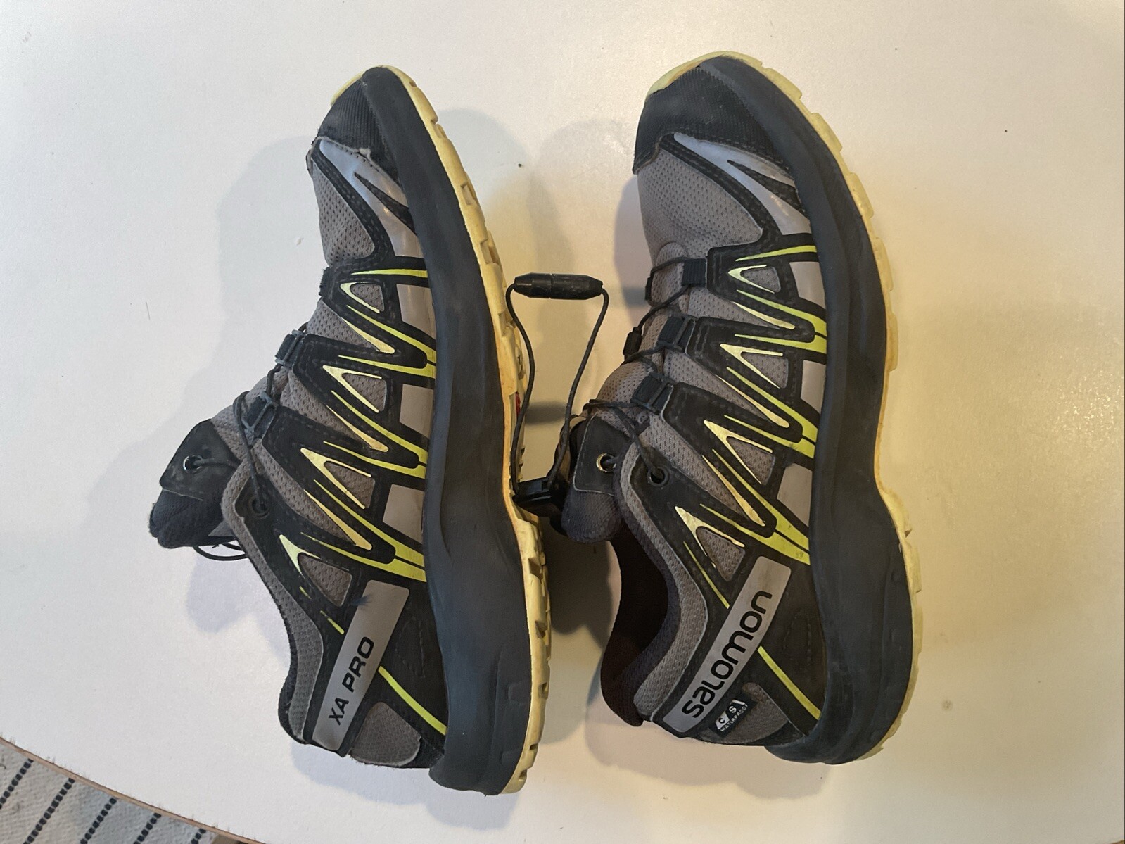 Scarpe Salomon XA Pro Youth taglia 3 nere impermeabili trail running con coulisse