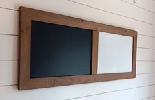 Modern Rustic Farmhouse Chalkboard / Dry Erase - w/ Optional Ledge - Dark Walnut