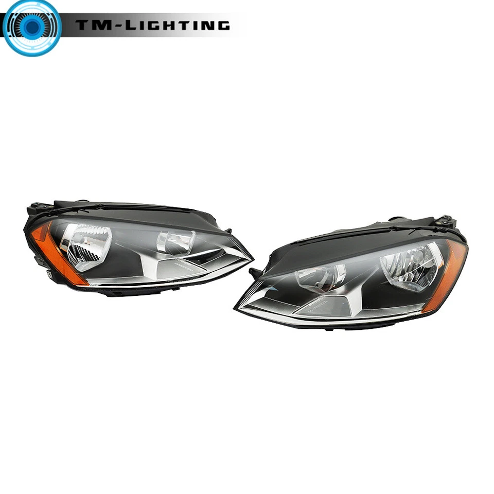 For Volkswagen Golf 2015-2017 Headlights Headlamps w/o DRL Left&Right Side - Изображение 2 из 4