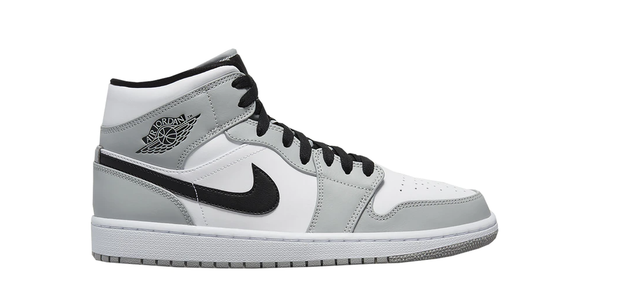 nike air jordan 1 mid light smoke grey black white