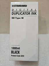 NIB Standard Digital Duplicator Black Ink  SD Type VI 1000ml 3355/817160