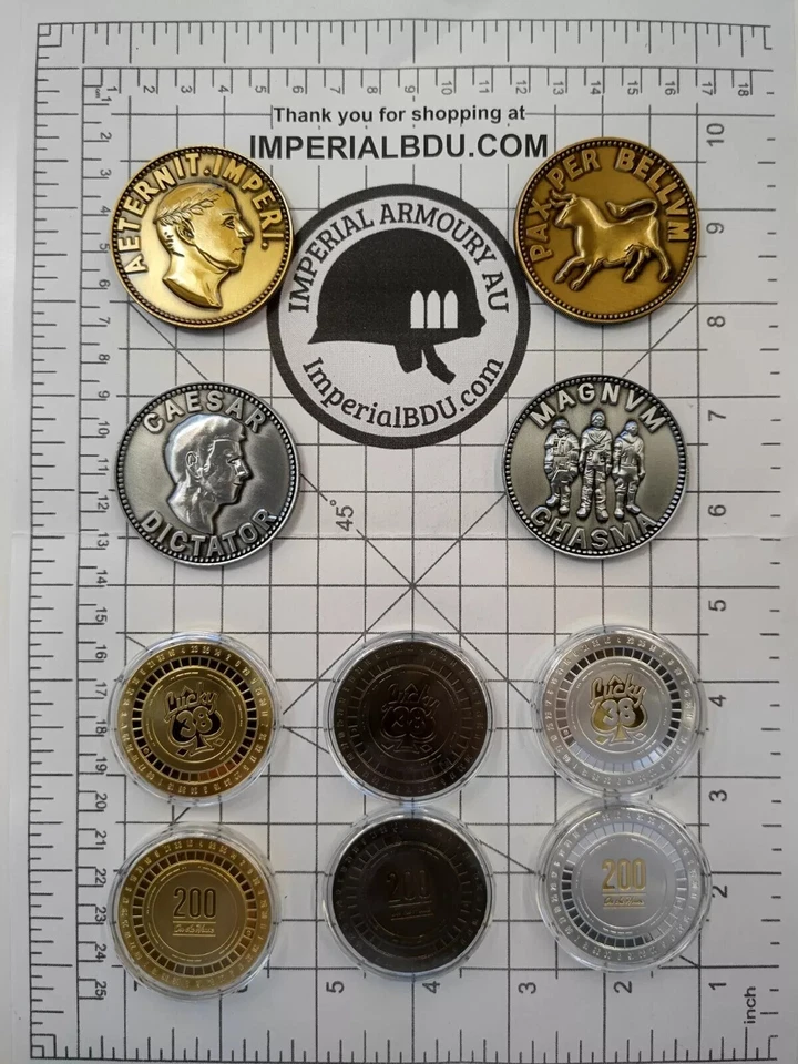 Lucky 38 Platinum Chip (Vintage Color) Fallout New Vegas (Set of 2) + FREE SHIP - Image 3 of 3