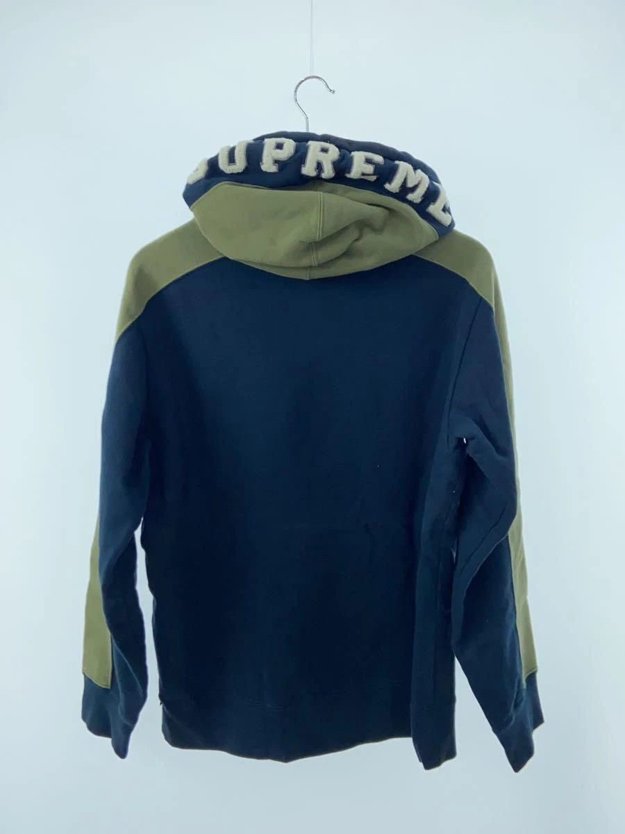 Supreme Felpa con Cappuccio 18aw Pannellata Felpa con Cappuccio M Cotone Navy Usata