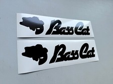 Bass Cat Boats Decals SET OF 2 Vinyl Decal Stickers