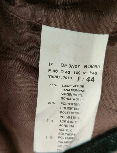 SYM Schottenkaro Sakko Gr. 16 Schurwollmischung Taschen Blazer Country kariert - Bild 8 von 9
