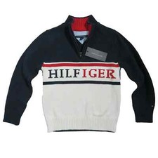 Tommy Hilfiger Boys Logo Half Zip Sweater size: 5
