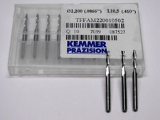 VHM Fräser D 2,2 mm 2- Schneider 3 Stück NEU Kemmer Präzision CNC Fräsmaschine