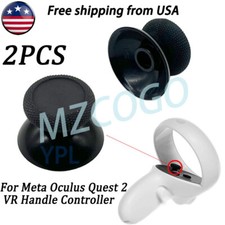 2 X New Controller Joystick Cap Black For Oculus Quest 2 VR Headset Repair Parts