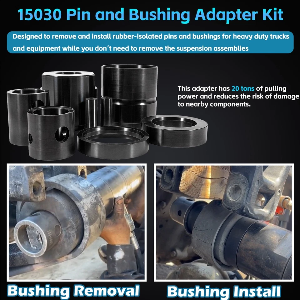 15030 Leaf Spring Pin & Bushing Adapter Service Kit Adapter Tool Remove Bushing - Image 3 of 4
