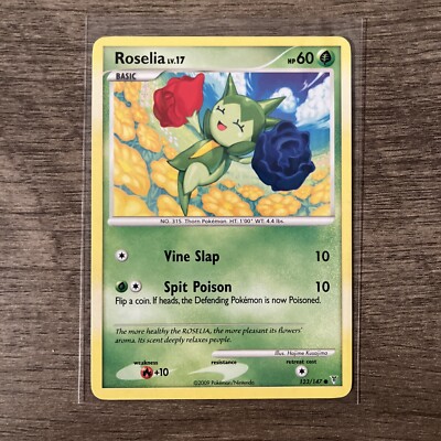 2009 Pokémon Card Platinum Series 3 Scarlet & Violet Roselia Level