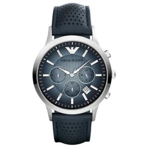 emporio armani men's renato stainless steel dress watch with quartz movement