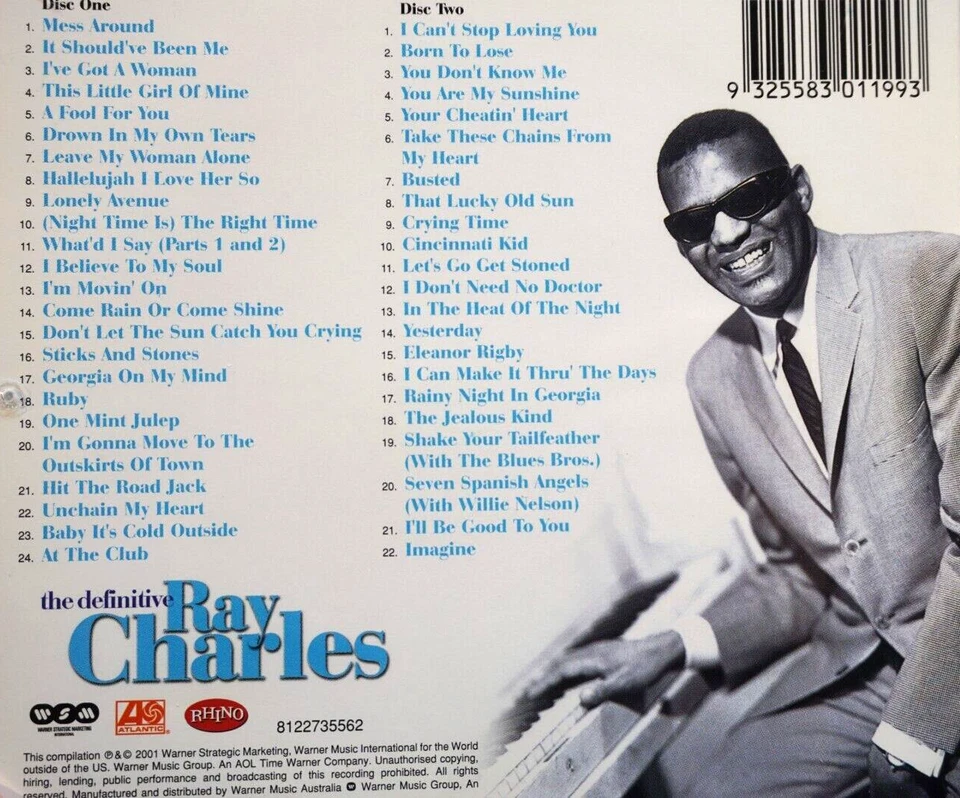 The Definitive - Ray Charles, 2 CD Set - CD, VG - Image 2 of 2