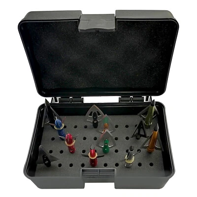 NEW PLASTIC BOX BROADHEAD PROTECTOR PORTABLE CASE CONVENIENT ARROWS STORAGE