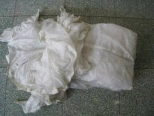 8-Sided White Translucent Military Parachute 救生-8, 7.6x7.6m, No Parachute Cord