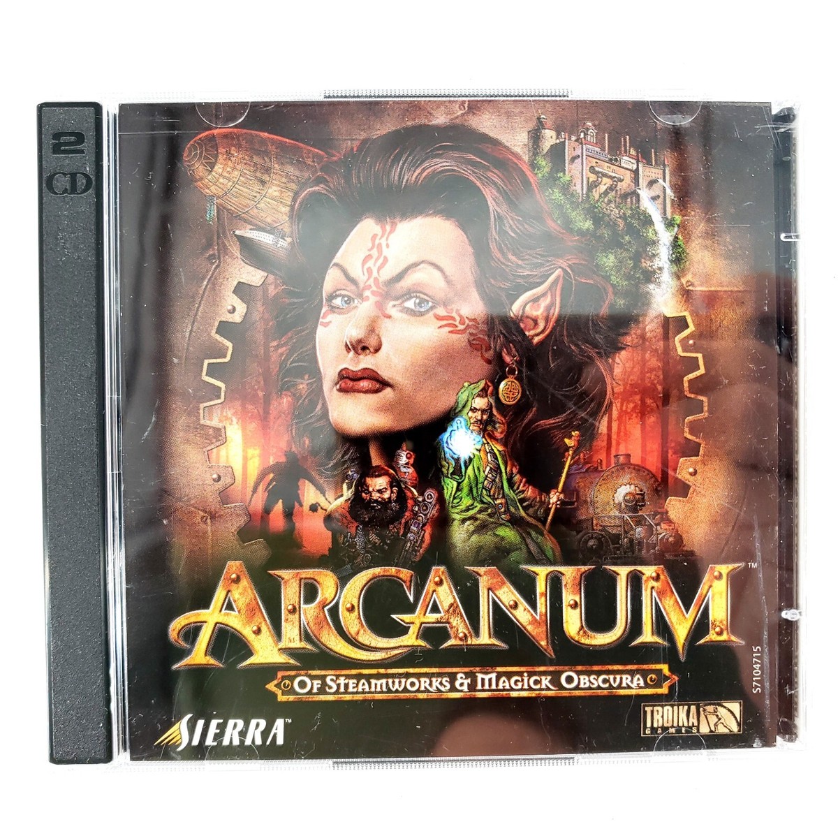 Arcanum: Of Steamworks & Magick Obscura (PC, 2001) w/ Manual Mint