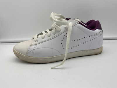 Nike Racquette 454412 115 Damen Sneaker Turnschuh - Gr. 37,5 - weiß lila - Leder