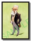 Gerahmte Karikatur von Phil Bull von John Ireland kostenlose P&P UK