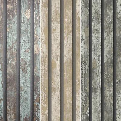Edles Dekor Kohleoxid Tapete Holzplatte Metallic Effekt Feature Wand