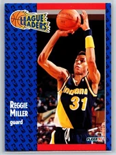 1991-92 Fleer Reggie Miller League Leaders Indiana Pacers #226