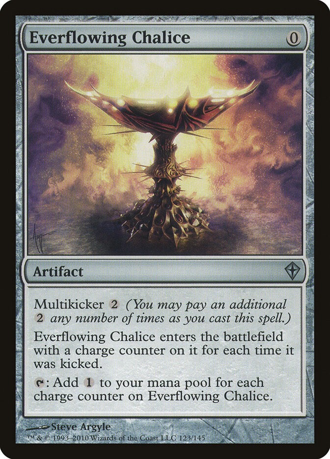 NM Everflowing Chalice, MTG, Worldwake, Magic the Gathering, 123 *BM