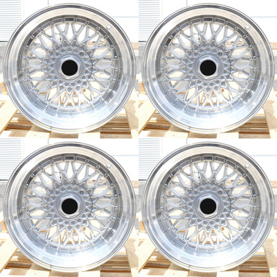 NEW SET 17'' BBS SUPER RS STYLE WHEELS RIMS 17X8.5 17X10 +15 (5X100/5X114.3) 
