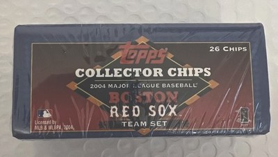 2004 Topps BOSTON RED SOX Poker Chips Team Set (26) Factory-Sealed World Series