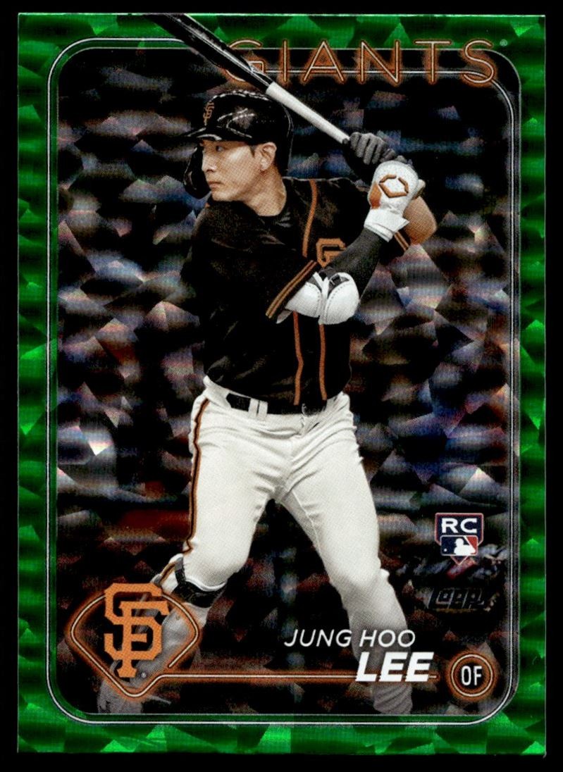2024 Topps Green Crackle Foil Jung Hoo Lee Rookie /499 Giants #691 C70