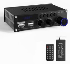 Mini Amplifier 2 Channel Stereo Amplifier Power Amplifier Max 300wx2 Output Blue