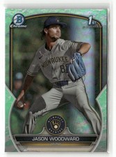 2023 Bowman Draft #BDC-97 Jason Woodward Chrome Lunar Glow Refractor 1ST ROOKIE