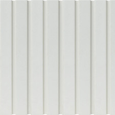 Dove White 3D Waterproof Slat Wall Panel (120 mm x 2600 mm)