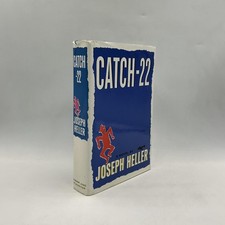 Vintage Catch-22 Joseph Heller Simon & Schuster Blue HC War Satire USA 1961