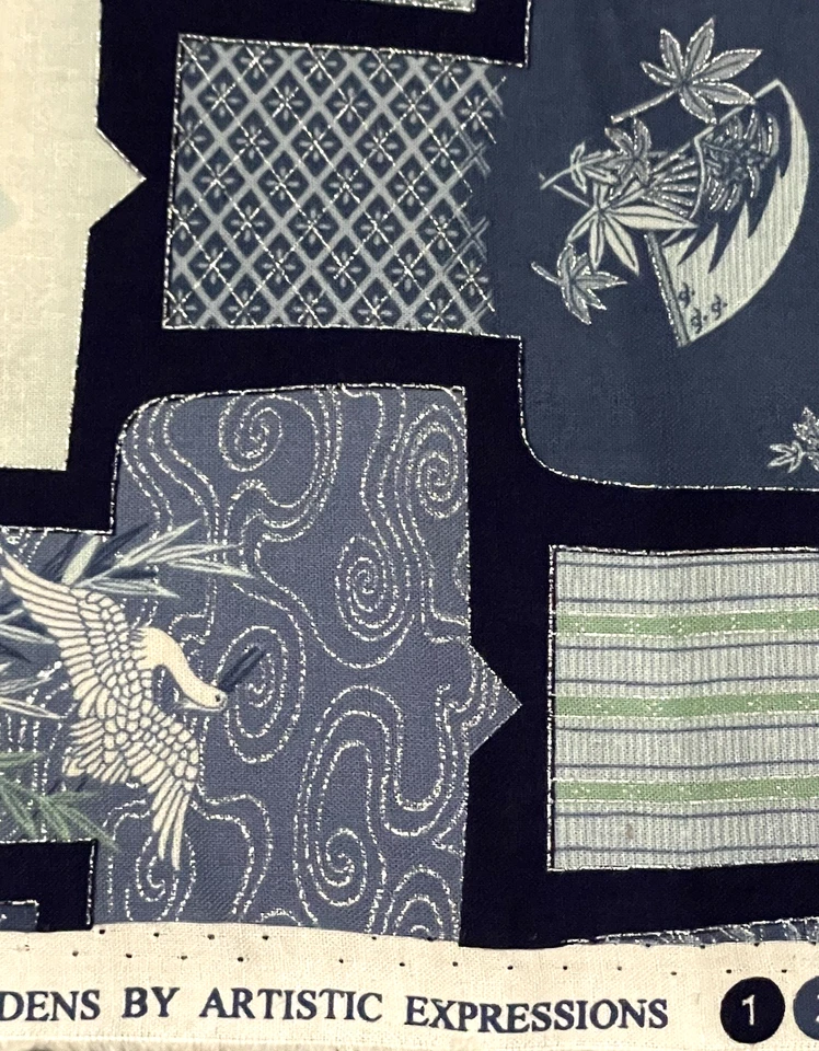 Oriental Gardens By Artistic Expressions Cotton Fabric 1 Yds X 42 Inches Wide - Image 4 of 4