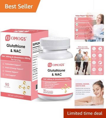 Glutathione and NAC Supplement with Selenium - Liver & Immune Support