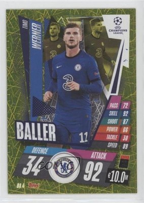 2020 Topps Match Attax UEFA Champions League Extra Baller Timo Werner #BA4 02l5