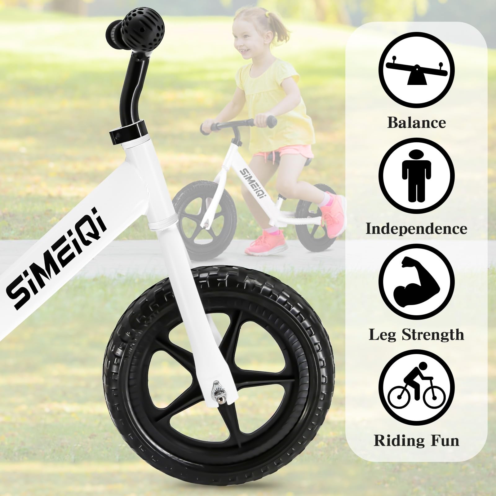 12" Balance Bike for Boys Girls 2 3 4 5 Years Old No Pedal Walking Balance Tr... thumbnail 4