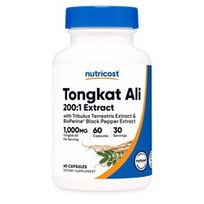 Dietary Supplement nutricost Tongkat 1,000 mg Strength Capsule 60 Per Bottle
