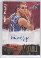 2014 Panini Court Kings Remarkable Rookie Signatures Mitch McGary #18 Auto h3a