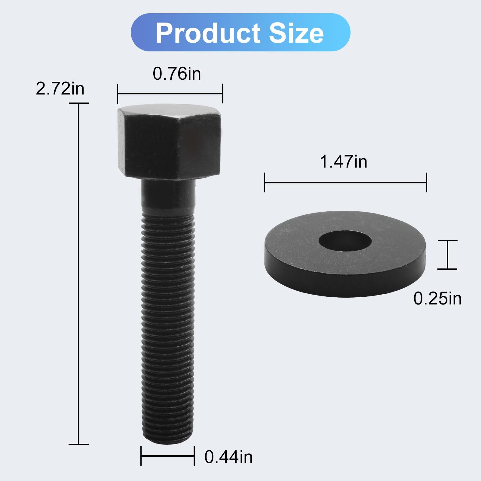 38770 Harmonic Balancer Bolt for Small Block Chevy Harmonic Balancer thumbnail 5