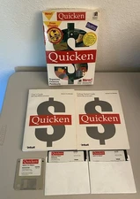 QUICKEN VERSION 2.0 FOR IBM/WINDOWS, INTUIT, VINTAGE 1992 SOFTWARE, 5.25" & 3.5"
