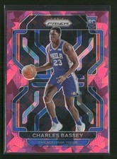 2021-22 Panini Prizm #304 Charles Bassey Pink Ice Sixers Rookie