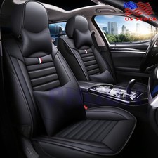 5 Seat Universal Car Seat Covers Deluxe Wear Resistant Leather Cushion Full Set 5 Seat Universal Car Seat Covers Deluxe Wear Resistant Leather Cushion Full Set