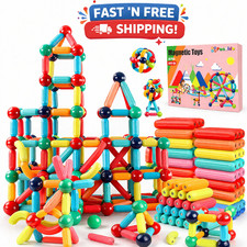 Magnetic Building Blocks STEM Toy Kids Construction Set Montessori 3