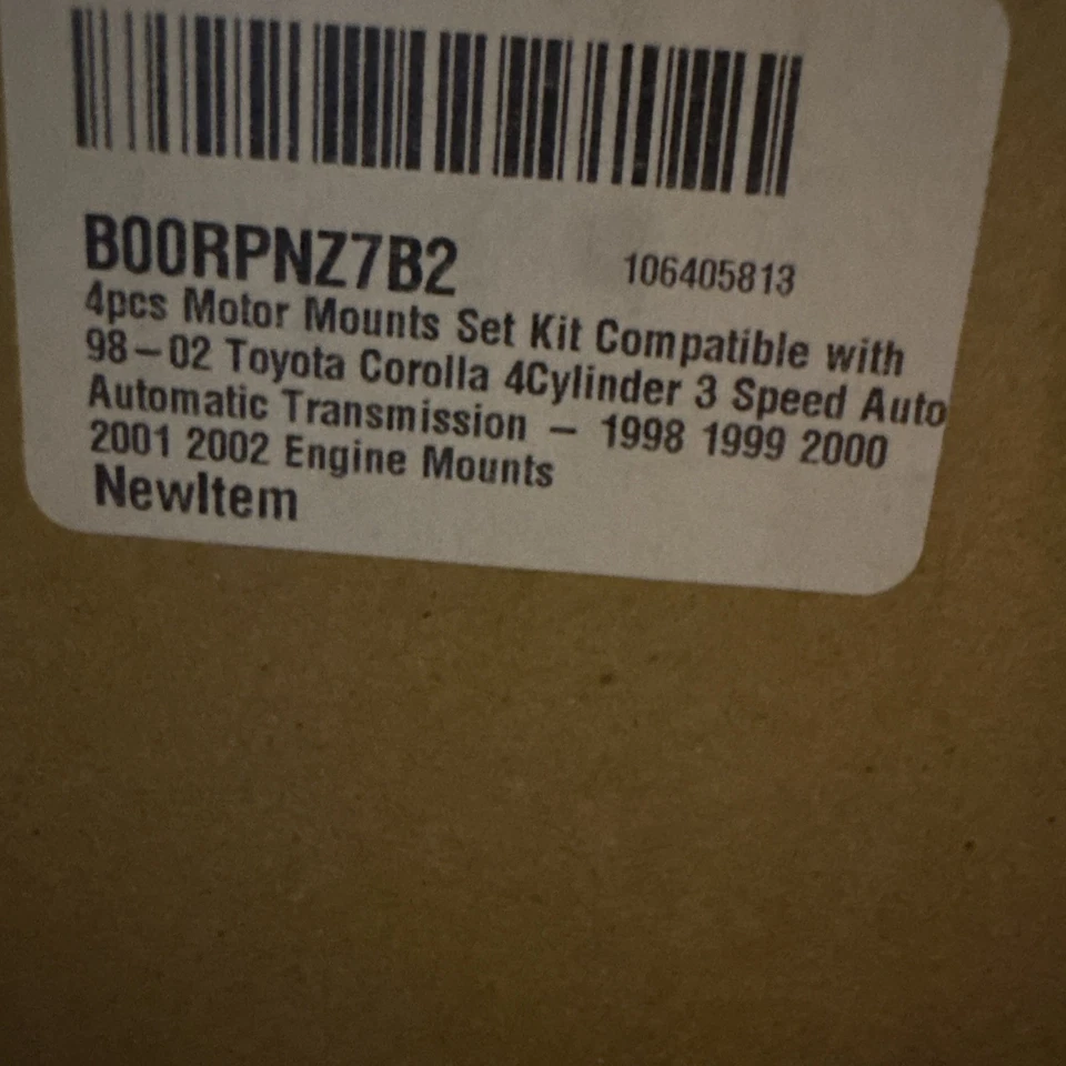 Juego de montaje de motor y transmisión para Toyota Corolla 1998 1999 2000 2001 2002 1,8 L Foto 2 de 2